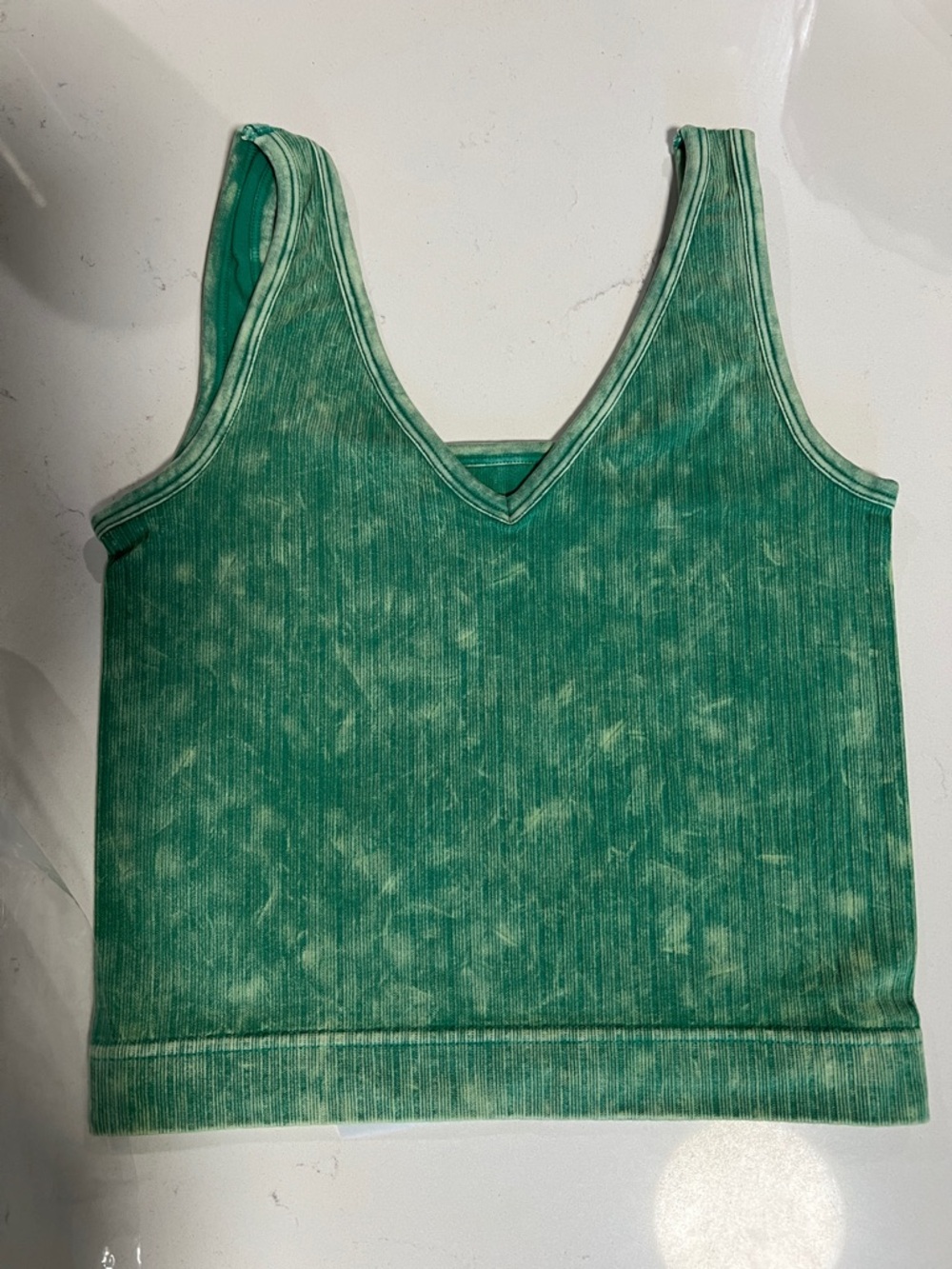Zenana Ribbed Tank Top - Kelly Green